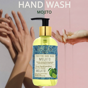สบู่เหลวล้างมือโมจิโต้ สูตรเย็นสดชื่น กลิ่นมิ้นต์และส้ม ผลิตภัณฑ์ทำความสะอาด รับผลิตแบบ OEM สำหรับแบรนด์ส่วนตัว จำหน่ายส่งสำหรับธุรกิจเครื่องสำอาง - Product Image 3