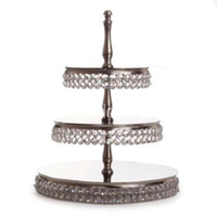 Soporte Redondo de Metal de 3 Niveles para Pastel de Bodas, Personalizable en Color, Exhibidor de Cupcakes, Juego de Mesa para Postres