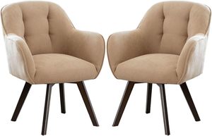 Sillas de comedor modernas y cómodas de madera negra con respaldo curvo grueso tapizado de Metal para el hogar sala de estar cocina uso - Product Image 4