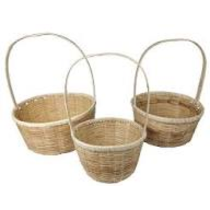 Cesta de Bambú Tejida a Mano con Asa – Organizador Ecológico para Cocina, Lavandería, Frutas, Regalos - Product Image 4