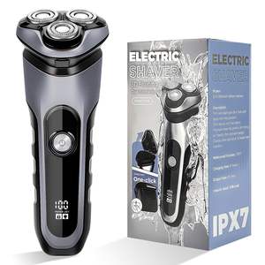 Afeitadora Eléctrica Recargable, Uso en Seco y Húmedo, Impermeable IPX7, Recortadora con Cabezal Flexible Rotatorio, Afeitadora Facial Inalámbrica, Lavable - Product Image 3