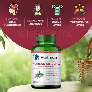 Capsules d'extrait d'herbes de racine de ginseng cultivées dans la nature coréenne naturelle Force immunitaire Puissance cérébrale Bien-être total Qualité alimentaire - Product Image 2