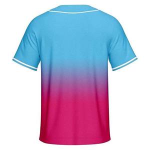 Maillot de baseball vierge pour homme, chemise décontractée à manches courtes boutonnée, uniforme sportif personnalisable avec nom d'équipe, impression par sublimation sur polyester - Product Image 6