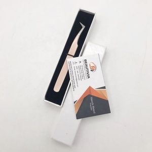 Beautivia International Pince à épiler professionnelle en acier inoxydable avec poignée diamantée - Product Image 6