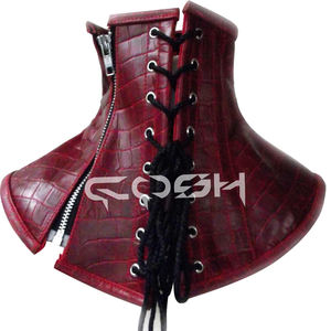 Corset de cou en cuir de crocodile rouge de qualité supérieure, nouveau design, tendance - Product Image 6