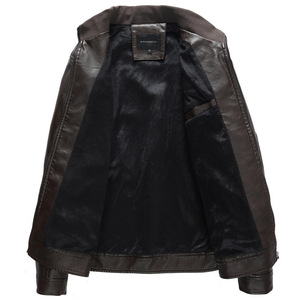 Man Leather Jacket <b>Trimmer</b> Jacket <b>for</b> Youth New Stylish <b>Men'S</b> Fleece and Handsome Motorcycle Leather Jacket jacket <b>for</b> <b>men</b> - Product Image 4