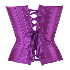 Corset en Satin violet élégant Body Shaping Shapewear Minceur Taille Formateur Bustier Top pour Femmes Lingerie Sexy Outfit - Product Image 2