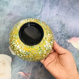 Bol en noix de coco créatif naturel végétalien écologique biologique avec incrustation de perles fabriqué au Vietnam - Product Image 3