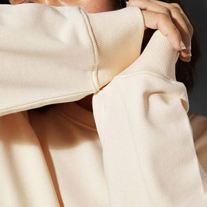 Sudaderas Holgadas de Algodón para Mujer, Manga Larga, Moda de Invierno, Insignia con Letras Personalizadas en la Parte Delantera, Transpirables, Diseño Más Reciente al por Mayor - Product Image 6