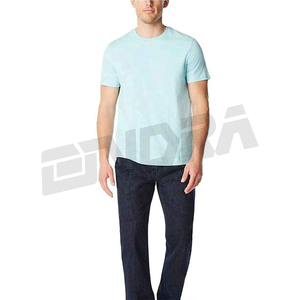 T-shirt de papa en coton biologique pour hommes, décontracté, de luxe, style minimal, été doux, col rond, manches courtes, coupe classique, haut quotidien - Product Image 4