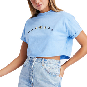 เสื้อยืดพิมพ์ลายเสื้อยืดพิมพ์ลายเสื้อยืดพิมพ์ลายเฮฟวีเวตเสื้อถักแบบเรียบ - Product Image 4