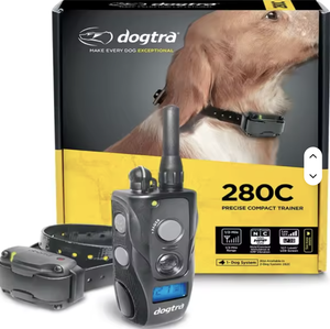 Quality New DogGtra 280C <b>Waterproof</b> 127 Level Precise Control LCD Screen 1/2-Mile Remote Training Lightweight 3-Year Warranty - Product Image 1