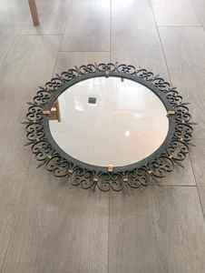 Miroir mosaïque argent, miroir mosaïque rond - Product Image 2