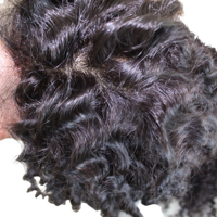 Perruques de cheveux humains à vague profonde de haute qualité attachées à la main 100% perruque de dentelle complète bouclée profonde pas chère humaine nœuds invisibles 4X4 perruques en soie