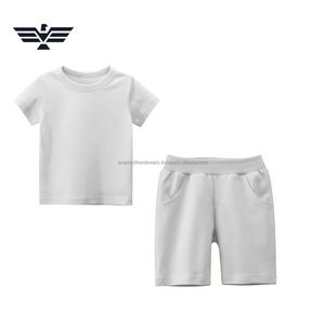 Men Solid Custom Color T-Shirt & Shorts Set Summer Casual Outfit Soft Cotton 2-Piece Clothing Set - Product Image 3
