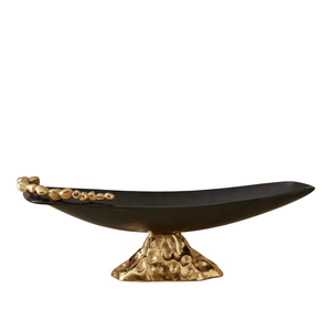 Nouveau plat ovale décoratif en laiton avec finition dorée de haute qualité, nouveau design, excellente qualité, plat à servir pour les noix - Product Image 3