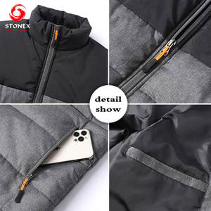 Chaleco Acolchado Informal de Invierno para Hombre de Alta Calidad |   Chaqueta con Cremallera Elegante, Ligera y Cálida, Diseño de Logotipo Personalizado, Se Acepta OEM/ODM - Product Image 3