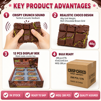 Jouets Squishy au chocolat croustillant Southpeak, jouets sensoriels à presser, vente en gros, usine OEM