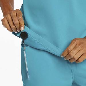 Ensemble de costume médical à manches courtes durable pour hommes, vente en gros d'uniformes de médecin et d'infirmière unisexes de grande taille, avec logo personnalisé - Product Image 4