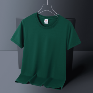 Camiseta de Algodón Peinado de 220 g/m², Cuello Redondo, Algodón Orgánico, Estampada, Gruesa, Lisa, Tallas Grandes para Hombre - Product Image 6