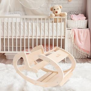 ROBINCOOL Balancín de Madera Montessori para Niños y Niñas 80 X 45 X 40 CM, Estructuras de Juego y Escalada para Interiores - Product Image 2