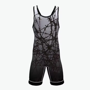 Wholesale Customize Wrestling <b>Singlets</b> for <b>Men</b> Adults Sublimation Custom Spandex/Polyester Quick Dry Breathable OEM - Product Image 2