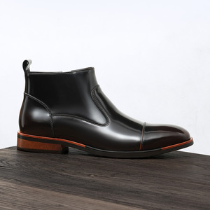 รองเท้าบูทข้อเท้าหนังกลับแบบคลาสสิก พื้นรองเท้ากันลื่น พร้อมแผ่นรองรับแรงกระแทก สำหรับผู้หญิง ใส่ทำงานออฟฟิศและงานประชุมทางธุรกิจ - Product Image 2