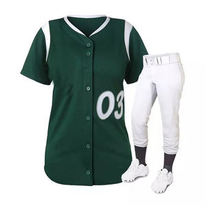 Maillot et pantalon de softball sublimés personnalisables, modèles personnalisés, couleurs et tailles pour exercices de fitness - Product Image 1