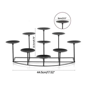 Lanterne à bougie en fer antique faite à la main Unique Home Decor Porte-verre en métal Excellente qualité Vente en gros pour fête en plein air - Product Image 3