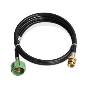 Tuyau d'adaptation au propane droit de 6 pieds 6501, lisse, pour <span class=keywords><strong>Weber</strong></span> Q100/Q120/Q220/<span class=keywords><strong>Q1000</strong></span>/Q1200 Baby Q, accessoires de remplacement pour barbecue à gaz - Product Image 1