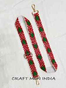 Ready to Ship Women's Crystal Beaded Crossbody <b>Phone</b> Lanyard Seed Beaded Purse Straps with Canvas Lining - Product Image 2