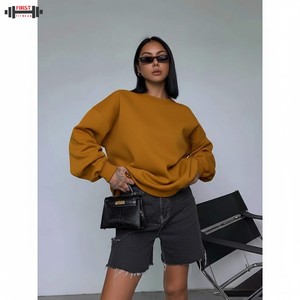 Sudadera con Capucha Extra Grande de Invierno para Mujer, con Estampado Personalizado en la Parte Delantera, Tejido de Poliéster/Algodón - Product Image 1