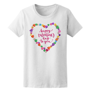Camiseta de algodón para mujer, prenda de vestir, con estampado del Día de San Valentín, de alta calidad, directa de fábrica, 2023 - Product Image 6