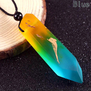 สร้อยคอเรซินและไม้หลากสีออกแบบเป็นเอกลักษณ์สำหรับผู้หญิง - Product Image 4