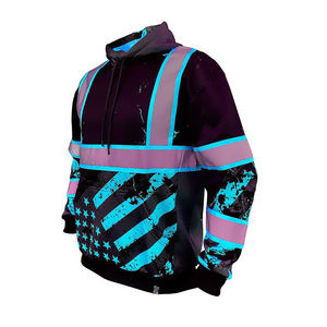 Ropa de trabajo, diseño personalizado, Sudadera con capucha de alta visibilidad de seguridad fabricada por Pakistán, sudaderas con capucha de seguridad hechas de poliéster transpirable para hombres - Product Image 6