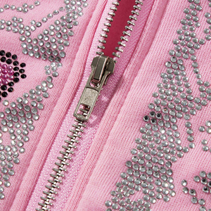 Professionnel fait de haute qualité strass Hoodies dernière conception léger strass Hoodies Basics - Product Image 4