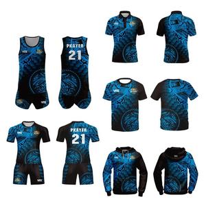 Ensemble de maillots de rugby sur mesure en gros, design de série, respirant, grande taille, séchage rapide, polyester, impression par sublimation intégrale - Product Image 6