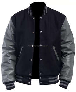 แจ็กเก็ตเบสบอลผ้าขนแกะสำหรับผู้ชายทุกเพศเสื้อแจ็กเก็ตเบสบอลพร้อมฮู้ดเลตเทอร์แมนผ้าแคนวาสผ้าซาตินสำหรับฤดูหนาวตกแต่งลวดลายขนาด XL - Product Image 1
