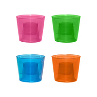 Gobelets en plastique PS à paroi simple, biodégradables, écologiques, sans BPA, sans transfert d'odeurs, imprimés UV, pour événements, vente en gros