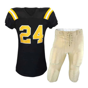 Ensemble d'uniformes d'équipe de football américain, impression par sublimation personnalisée, tissu en coton respirant, léger, confort et performance maximaux - Product Image 5