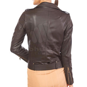 Chaqueta de Cuero para Mujer 2026 de Alta Calidad, Transpirable y Ecológica, Color Personalizado, 100% Cuero Genuino - Product Image 4