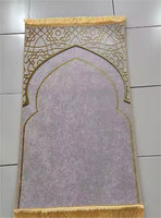 Tapis de prière islamique musulman Tapis lavable Tapis de prière islam en polyester de haute qualité Tapis de prière portable et pliable