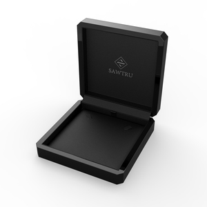 Siyah mat çentik astar özelleştirilebilir antik ahşap takı SABER sertifikası ile kolye kutusu kadın ahşap mücevher kutusu - Product Image 1