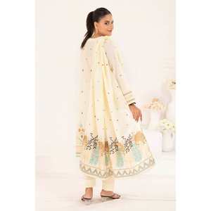 Conjunto de Traje Jacquard Off-White Sin Costuras para Mujer, 3 Piezas, Atuendo Elegante - Product Image 4