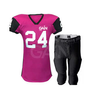 Conjuntos de Uniformes de Fútbol Americano de Manga Corta Transpirables Más Populares, 100% Poliéster, Alta Calidad - Product Image 1