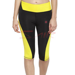 High Quality Women's Seamless Athletic <b>Capri</b> <b>Leggings</b> Drawstring Breathable Quick Dry Spandex/Polyester New Arrival Solid - Product Image 5