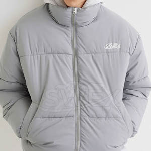 Casual Style Outdoor Men's <b>Bubble</b> Winter Jacket For Men's Solid Color <b>Top</b> Selling High Quality Zipper Men's <b>Bubble</b> Winter Jacket - Product Image 2