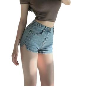 2025 New Arrival <b>Women</b> <b>Denim</b> Jeans <b>Short</b> Sportswear Yoga Workout Outdoor Slim <b>Denim</b> <b>Shorts</b> Breathable - Product Image 1