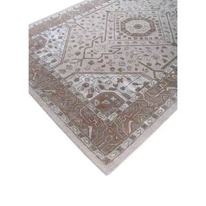 พรมไหมพรมถักมือ Mythos สีเบจและสีน้ำตาล ลายเหรียญตรา สำหรับห้องโถงบ้านหรือห้องนั่งเล่นวัยรุ่น-Tra-14471 - Product Image 2