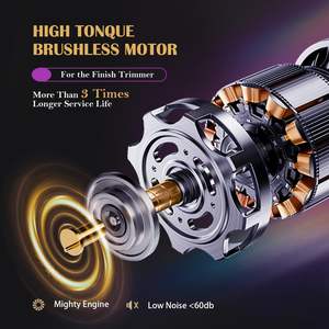 Tondeuse à cheveux sans fil professionnelle pour barbiers, moteur sans balais à couple élevé, lame détachable avec revêtement DLC, alimentée par batterie - Product Image 6